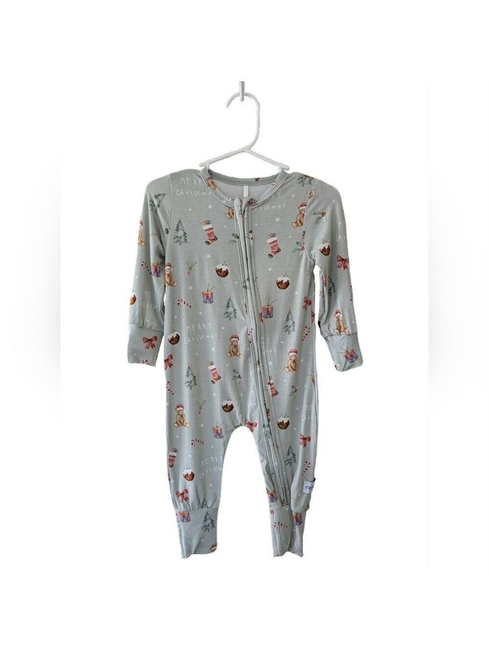 Bamboo Christmas Baby Sleeper Pajamas Holiday Family Matching Pjs Romper